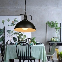 Nordic American Country Industrial Semicírculo Moda Ferro Forjado Cabeça Única Droplight