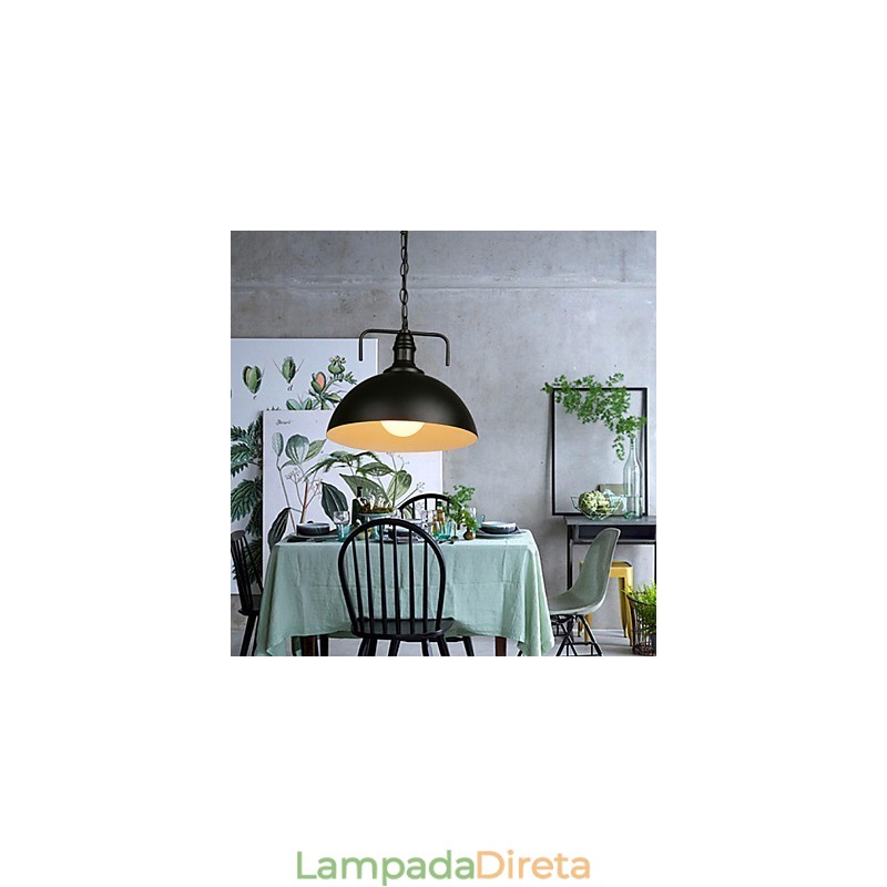 Nordic American Country Industrial Semicírculo Moda Ferro Forjado Cabeça Única Droplight