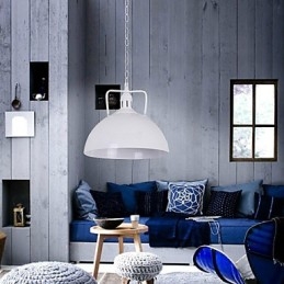 Nordic American Country Industrial Semicírculo Moda Ferro Forjado Cabeça Única Droplight