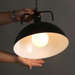Nordic American Country Industrial Semicírculo Moda Ferro Forjado Cabeça Única Droplight