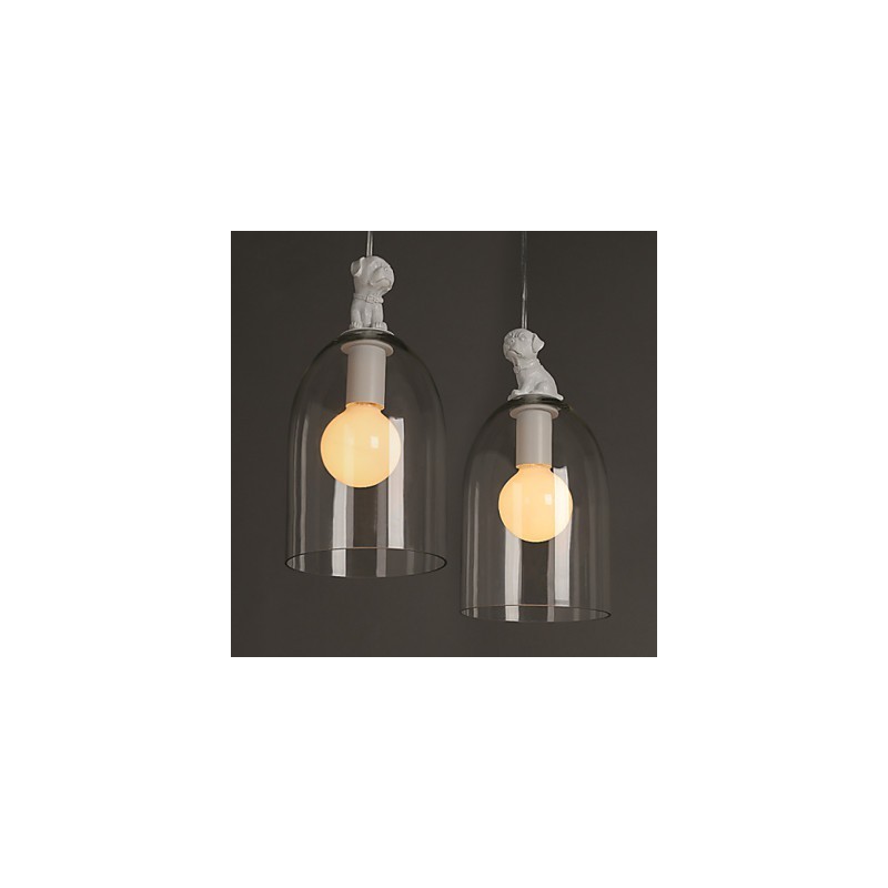 The Cartoon Dog Droplight Taipei Rural Glass Individualidade Criativa Pequena Lâmpada Droplight