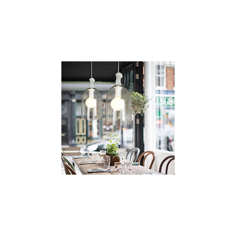 The Cartoon Dog Droplight Taipei Rural Glass Individualidade Criativa Pequena Lâmpada Droplight