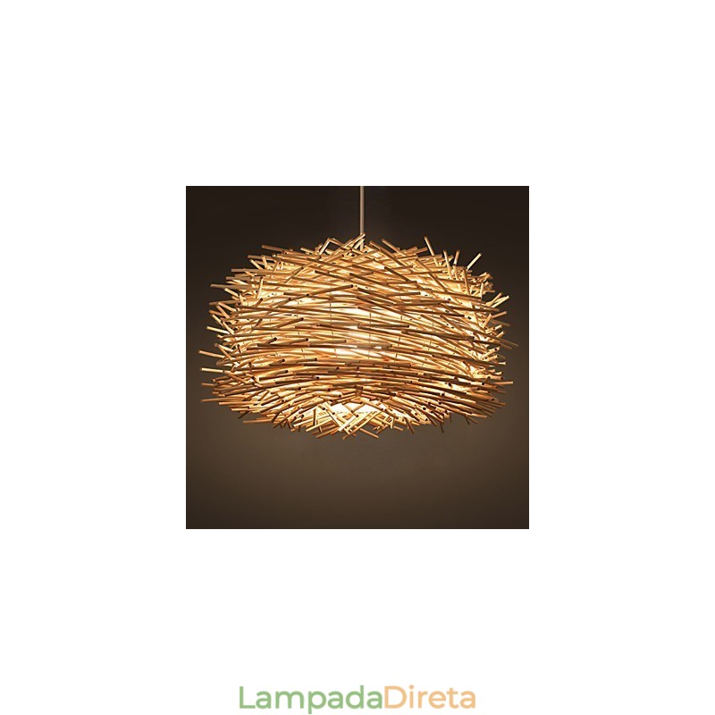 Lustre de tecelagem de rattan europeu e americano Denss