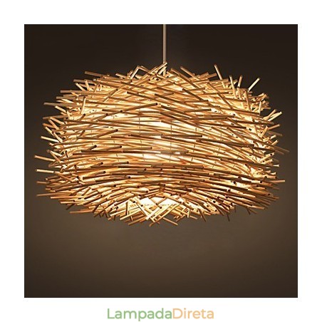 Lustre de tecelagem de rattan europeu e americano Denss