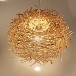Lustre de tecelagem de rattan europeu e americano Denss