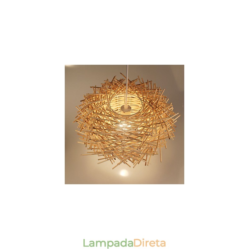 Lustre de tecelagem de rattan europeu e americano Denss