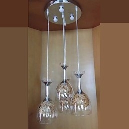 Luminárias pendentes modernas contemporâneas de vidro