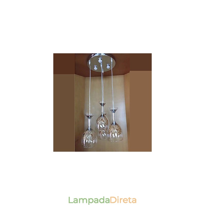 Luminárias pendentes modernas contemporâneas de vidro
