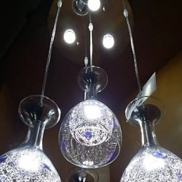 Luminárias pendentes modernas contemporâneas de vidro