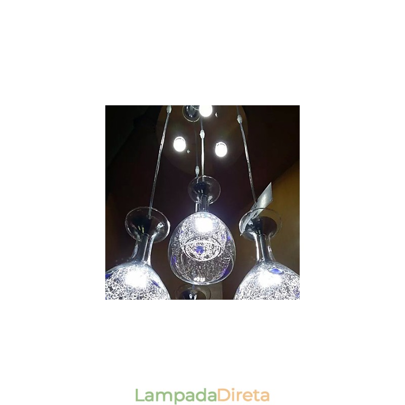 Luminárias pendentes modernas contemporâneas de vidro
