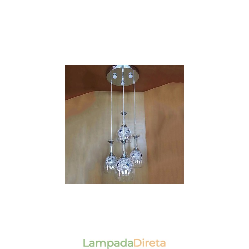 Luminárias pendentes modernas contemporâneas de vidro