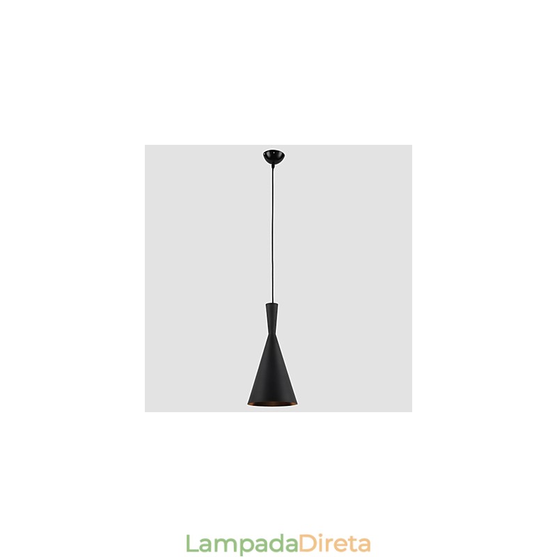 Luminária pendente de metal com pintura em estilo mini clássico tradicional