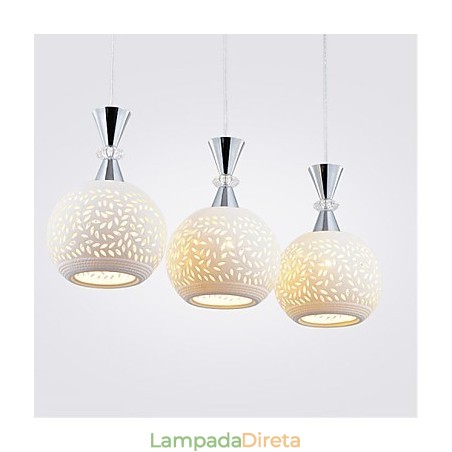 3 Cabeças Pendente Luz Moderna Contemporânea Metal 3 Cabeças Pendente Luz Moderna Contemporânea Metal