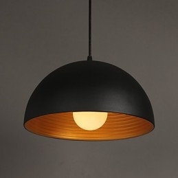 Lâmpada criativa redonda chaminé droplight ferro forjado personagem refeições lustre preto e branco