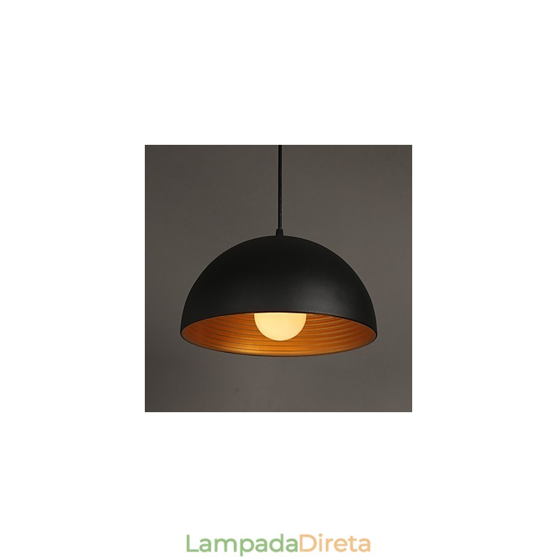 Lâmpada criativa redonda chaminé droplight ferro forjado personagem refeições lustre preto e branco