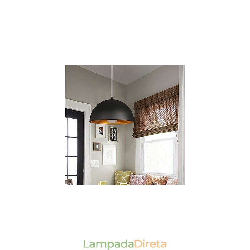 Lâmpada criativa redonda chaminé droplight ferro forjado personagem refeições lustre preto e branco