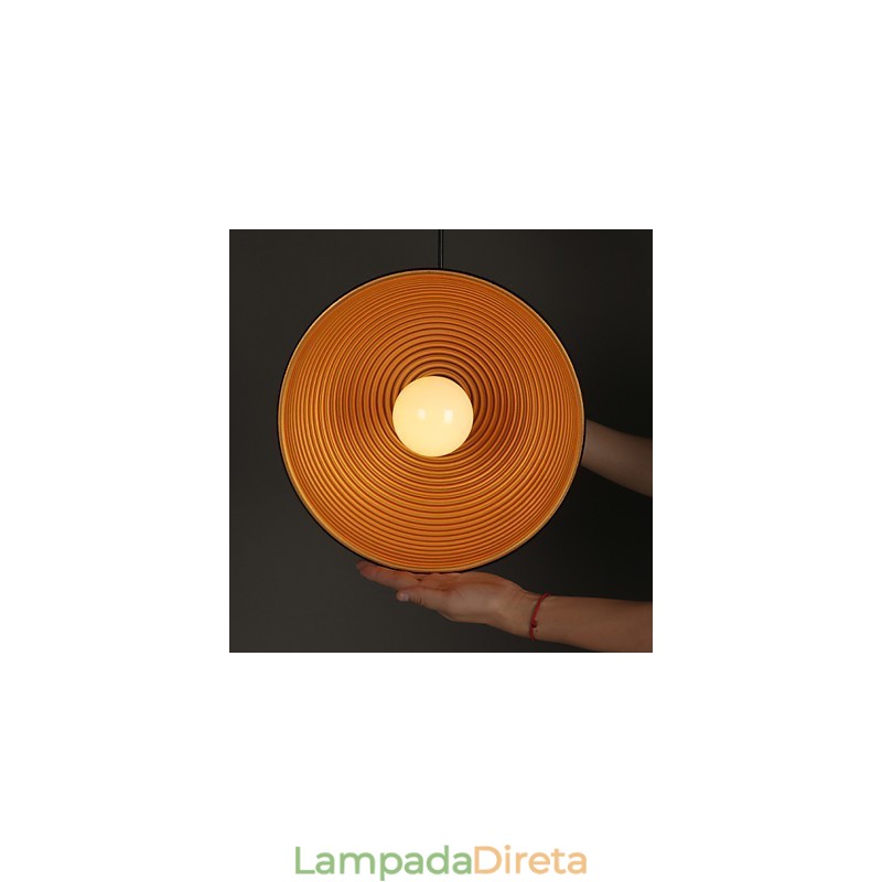 Lâmpada criativa redonda chaminé droplight ferro forjado personagem refeições lustre preto e branco