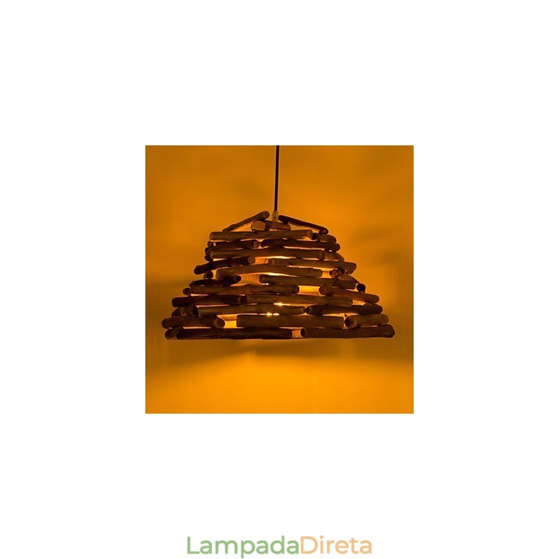 Retro Classic Luzes de teto de madeira Simples Luminárias pendentes Luminária pendente de café