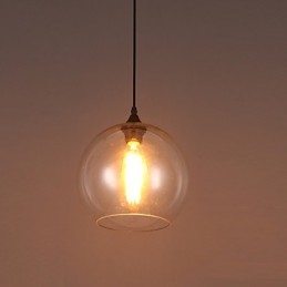 American Creative Nordic Contratado Rural Bola de Vidro Cabeça Única Droplight Lanp