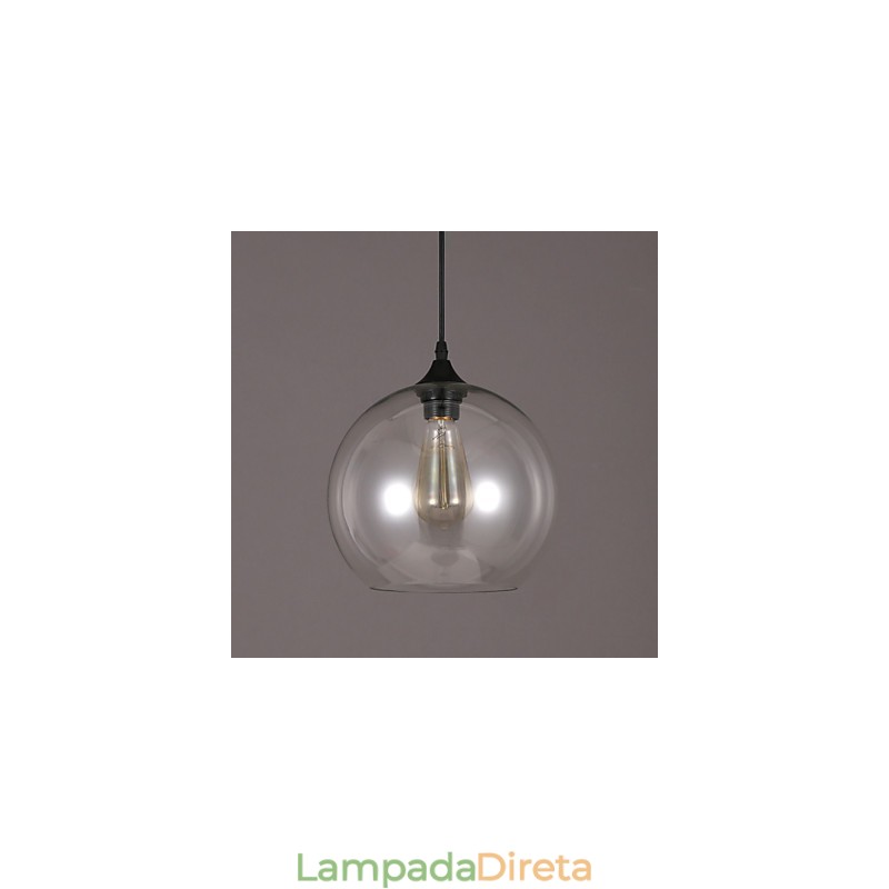 American Creative Nordic Contratado Rural Bola de Vidro Cabeça Única Droplight Lanp