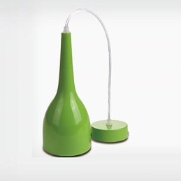 Luminária pendente de metal com pintura de globo contemporânea moderna