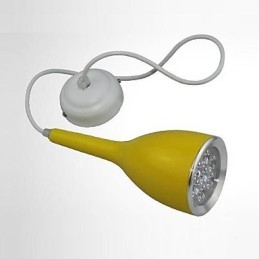 Luminária pendente de metal com pintura de globo contemporânea moderna