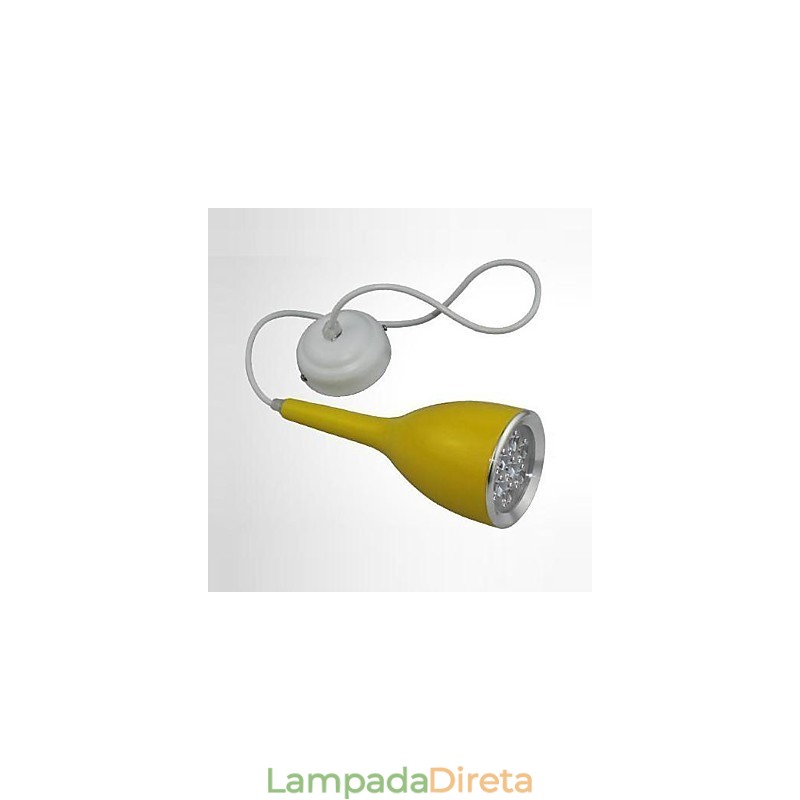 Luminária pendente de metal com pintura de globo contemporânea moderna