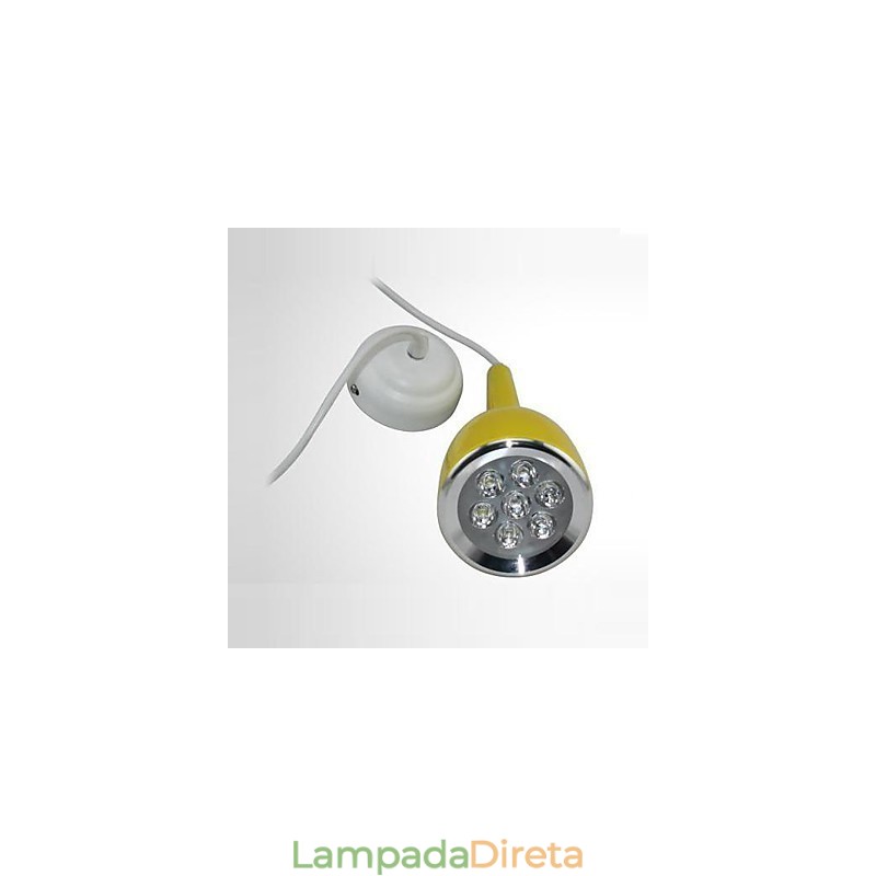 Luminária pendente de metal com pintura de globo contemporânea moderna