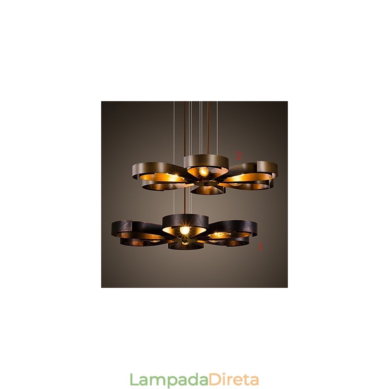 Retro Classic Metal Ceiling Lights Simples Luminárias Pendentes Café Luminária Pendente