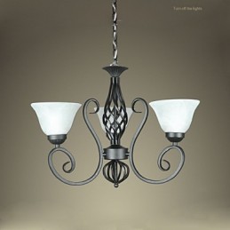 Jane The Chandelier é uma luminária decorativa de ferro forjado criativa estilo europeu