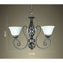 Jane The Chandelier é uma luminária decorativa de ferro forjado criativa estilo europeu