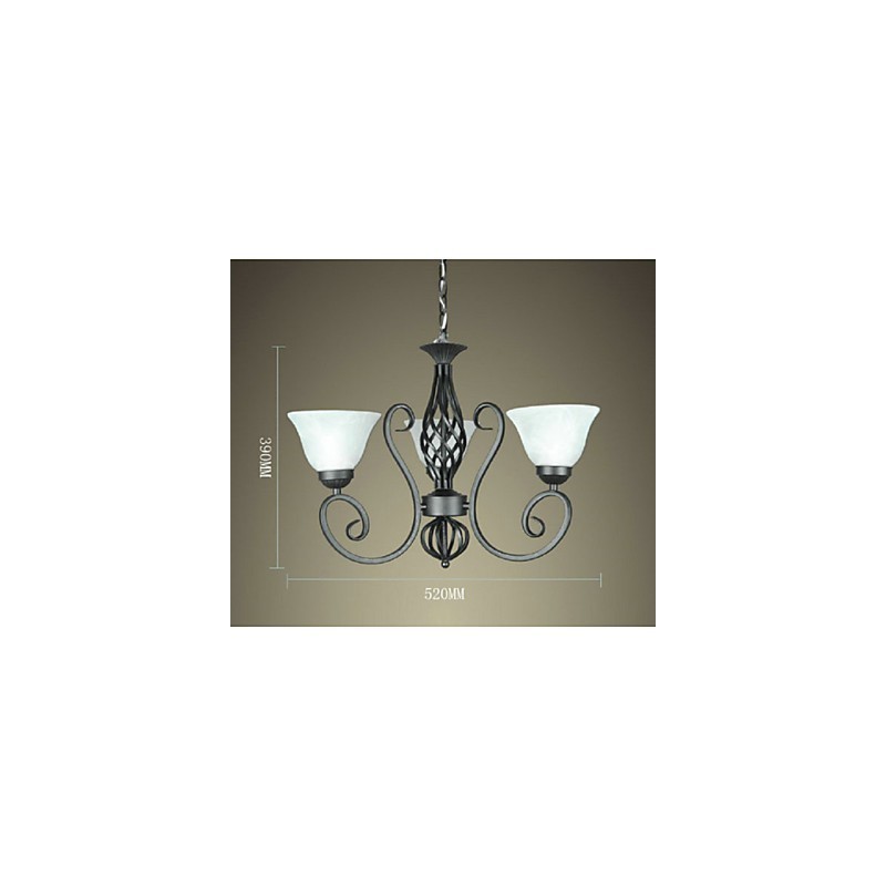 Jane The Chandelier é uma luminária decorativa de ferro forjado criativa estilo europeu