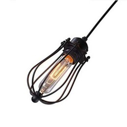 Pequenas gaiolas droplight Edison refeições luminária pendente de restauração nt maneiras luz lustre café