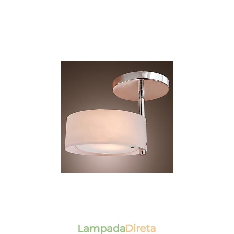 Lustre moderno e contemporâneo estilo mini metal cromado montagem embutida garagem