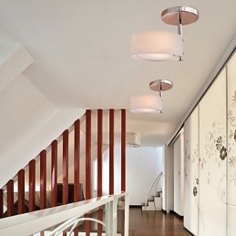 Lustre moderno e contemporâneo estilo mini metal cromado montagem embutida garagem