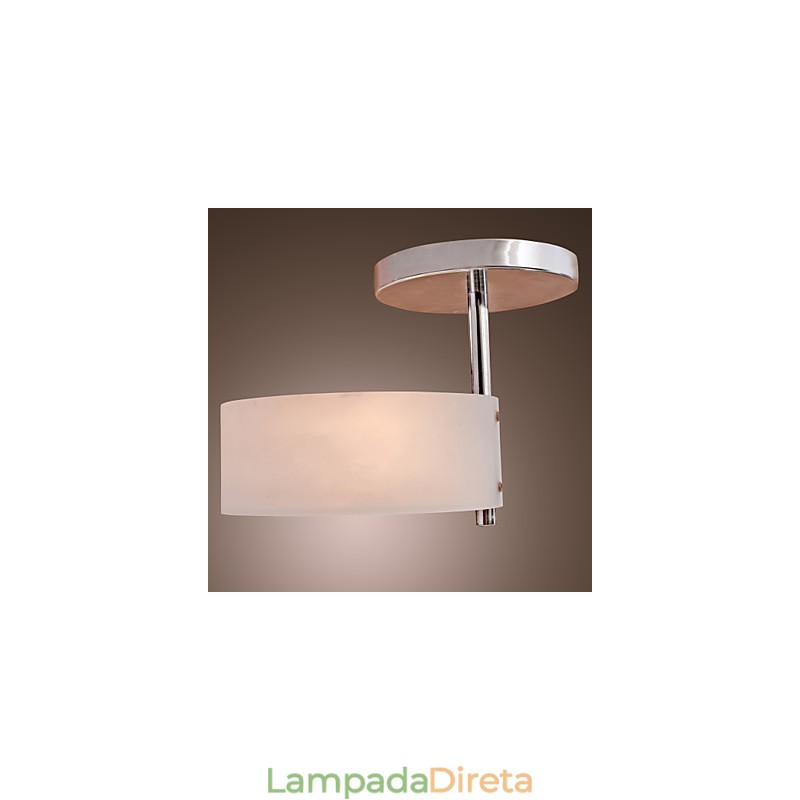 Lustre moderno e contemporâneo estilo mini metal cromado montagem embutida garagem