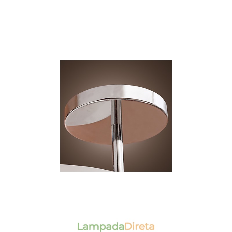 Lustre moderno e contemporâneo estilo mini metal cromado montagem embutida garagem