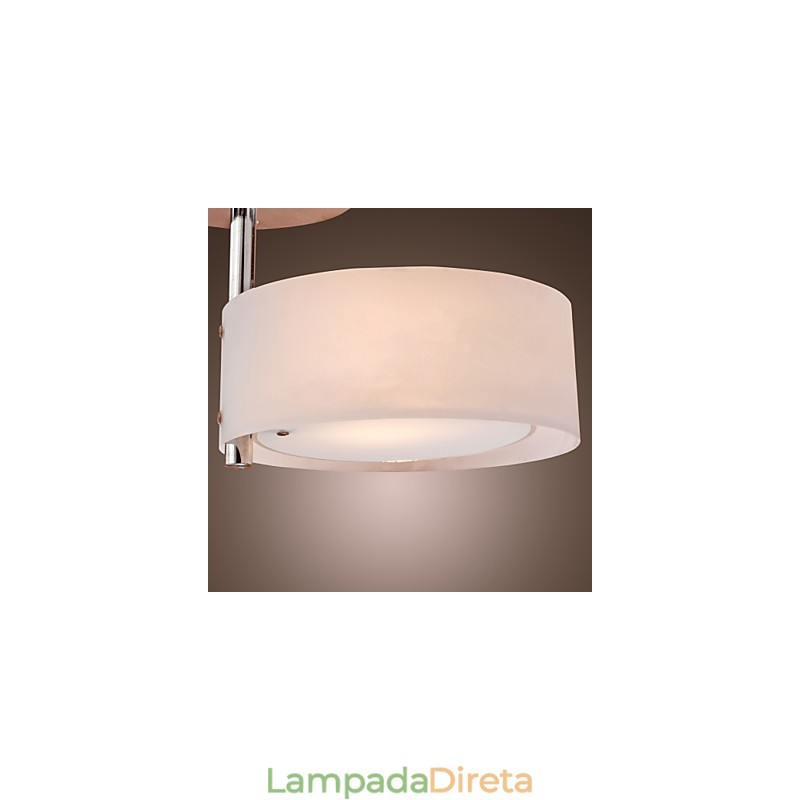 Lustre moderno e contemporâneo estilo mini metal cromado montagem embutida garagem