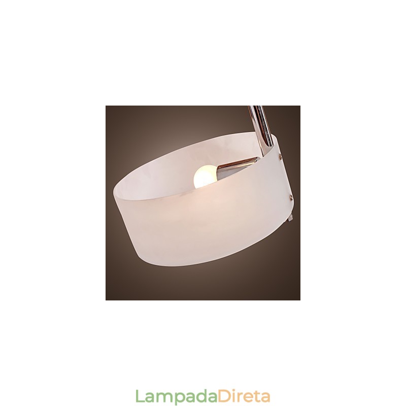 Lustre moderno e contemporâneo estilo mini metal cromado montagem embutida garagem