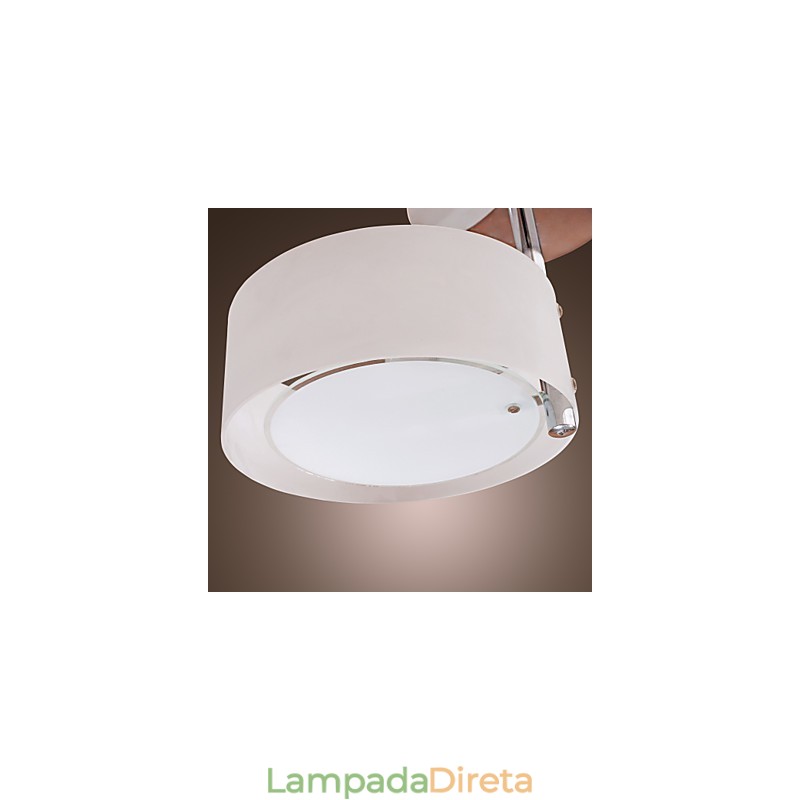 Lustre moderno e contemporâneo estilo mini metal cromado montagem embutida garagem
