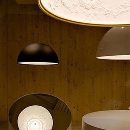 Luminária pendente moderna contemporânea estilo mini tigela com pintura