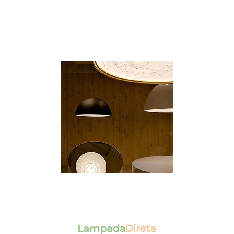 Luminária pendente moderna contemporânea estilo mini tigela com pintura