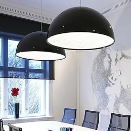 Luminária pendente moderna contemporânea estilo mini tigela com pintura