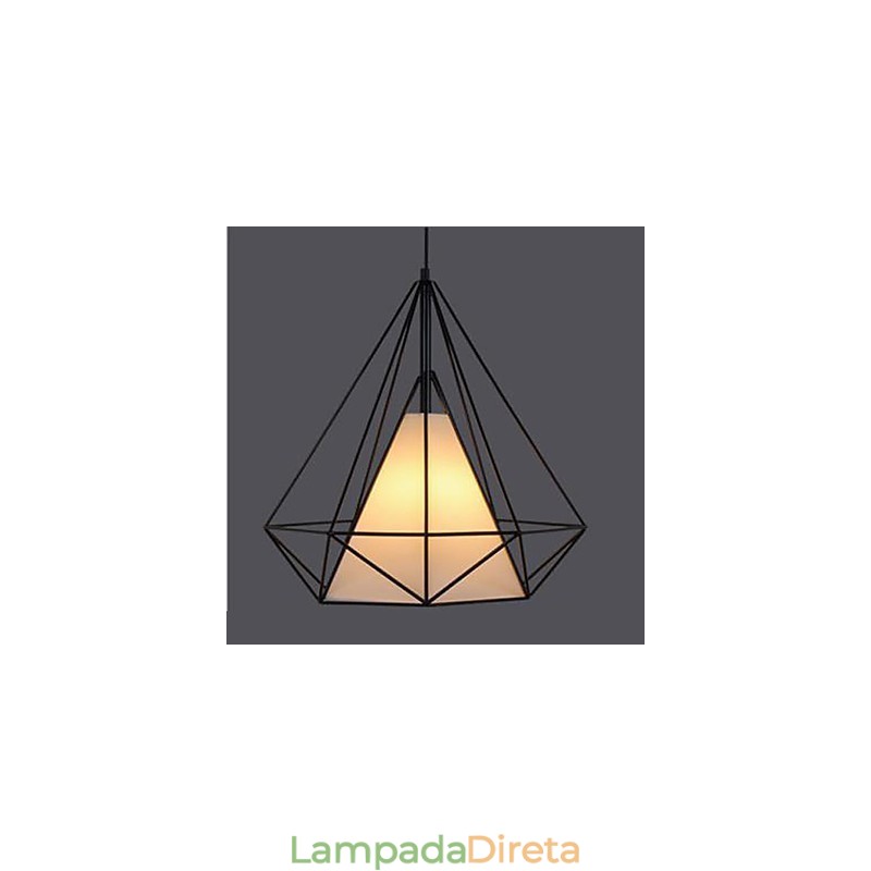 Originalidade Retro 1 Luz Pirâmide Luz