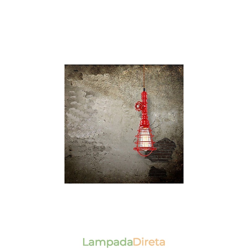 Luminária americana retrô Industrial Wind