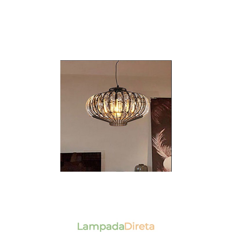 Lustre de Cristal Simples Lustre de Ferro Arte Criativa