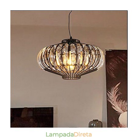 Lustre de Cristal Simples Lustre de Ferro Arte Criativa Lustre de Cristal Simples Lustre de Ferro Arte Criativa