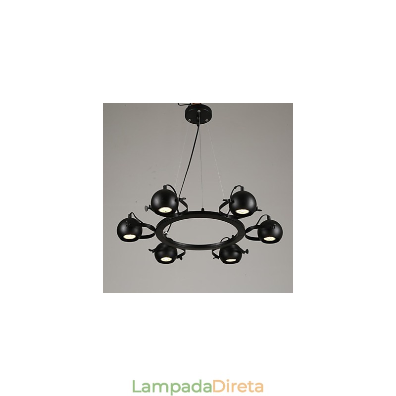 Lustre Vintage Ferro Criativo Industrial Vento Lustre