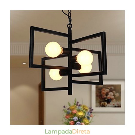 Luminária pendente de metal com pintura country vintage para garagem Luminária pendente de metal com pintura country vintage para garagem
