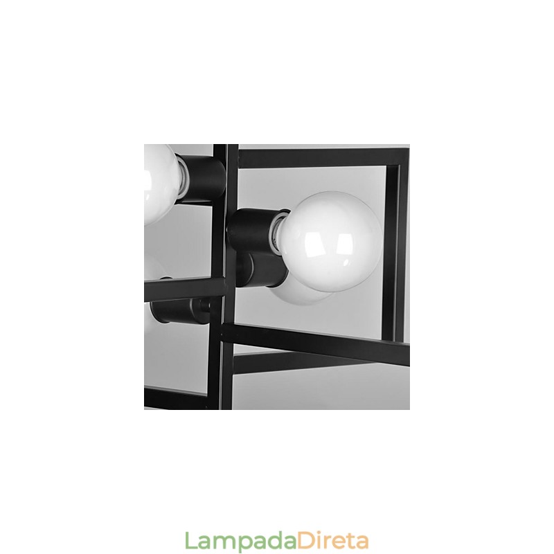 Luminária pendente de metal com pintura country vintage para garagem